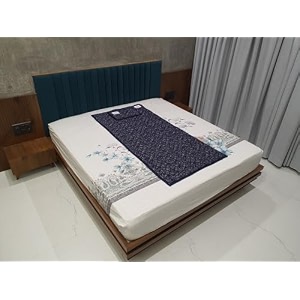 jimmy international bio magnetic mattress protector with 1 pillow blue