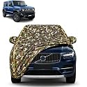 jimny 100% Waterproof Car Cover | Dustproof Sun Protection Cover | Soft Cotton Lining | Triple Stitched | Mirror Pocket | Antenna Pocket | All Weather Body Cover (Army)