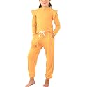 Jimonda Cotton Kids Outfit Girls Sweatsuit Set Solid Tracksuit 2PC