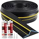 Jin&amp;Bao Universal Garage Door Threshold Seal 20FT Rubber Strip &amp; 2 Adhesive