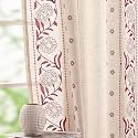 jinchan Burgundy Linen Curtains for Living Room