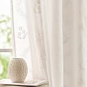 jinchan Floral Linen Curtains 84 Inch Farmhouse