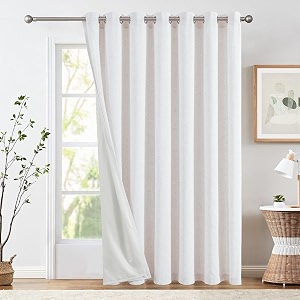 jinchan Lined Linen Curtain 84 Inch Light
