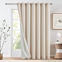 JINCHAN Lined Linen Curtain Room Divider 10034W