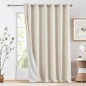 jinchan Lined Linen Curtain 96 Inch Light