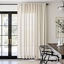 jinchan Linen Curtains Light Filtering Back Tab