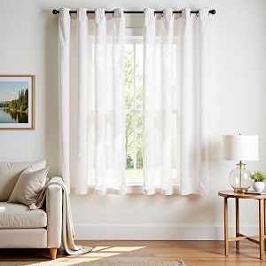 jinchan Linen Curtains 72 Inch Light Filtering
