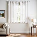 jinchan Linen Curtains 63 Inch Light Filtering
