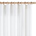 jinchan Linen Curtains Light Filtering Back Tab