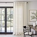 jinchan Linen Curtains Light Filtering Back Tab