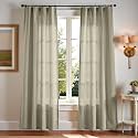 jinchan Linen Curtains Light Filtering Back Tab