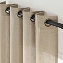 jinchan Linen Curtains 84 Inch Light Filtering