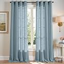jinchan Linen Curtains 96 Inch Light Filtering