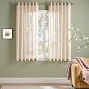 jinchan Winslow Sheer Curtains 63 Inch Length