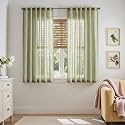 jinchan Winslow Sheer Curtains 63 Inch Length