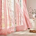 jinchan Winslow Sheer Curtains 96 Inch for