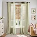jinchan Winslow Sheer Curtains 96 Inch for