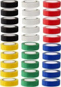 JINDAAL International PVC Tape 0.125 mm x 18 mm x 7 Meter Electrical Insulation Tape | Waterproof Proof - 30Pc (Multicolor)