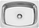 JINDALL 24X18x9 STAINLESS STEAL KITCHEN SINK | VESSEL SINK GLOSSY FINISH Counter Top (Silver)