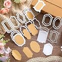 Jinei 12 Pcs 3D Metal Cutting Dies for Card Making Frame Die for DIY Crafts