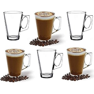 coffee mugs tea with handle transparent honey and cup crystal clear ice glass for cream cups cute small espresso cappuccino hot chocolate green tea small tea cup 130ml small tea cup 6 pcs