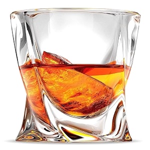italian premium 300ml twist designed crystal whiskey glasses set of 6  old fashioned tumblers for whisky lovers  perfect glasses for scotch