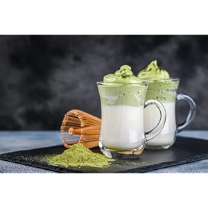 jinelza glass coffee mugs set of 6 green tea cups with handle clear drinking cup for cappuccino milkshakejuice hot amp cold beverages 200ml ovel sape tea cup 6 pcs