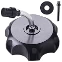 JINGKE CNC Aluminum Gas Fuel Tank Cap with Breather Valve for 50cc 70cc 90cc 110cc 125cc 140cc 150cc 160cc Pit Dirt Motor Bike Dirt Bike ATV Taotao SSR Roketa (BLACK)…