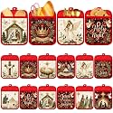 Jingmore 12 Pcs Christmas Christian Pot Holders with Pocket Gift Bulk