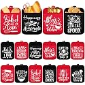 Jingmore 12 Pcs Funny Kitchen Pot Holders with Pocket Present Bulk