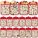 Jingmore 12 Pcs Vintage Pot Holders Bulk, Multicolor Botanical Pocketed