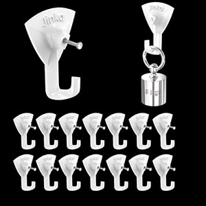 jinka hooks 15 pieces wall hooks for hanging keys clothes utensils bags and planters holds upto 5kgs wall hooks for hanging strong -15 pieces packet wall hook