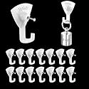 Jinka Hooks (15 Pieces) Wall Hooks for Hanging Keys, Clothes, Utensils, Bags and Planters. Holds Upto 5kgs. Wall Hooks for Hanging Strong -15 Pieces Packet (Wall Hook).