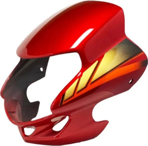 jinvaani hf deluxe pure red visor bike headlight visor
