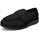 JIONS Women Men Adjustable Velcr Extra Wide Shoes Swollen Feet Diabetic