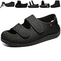 JIONS Women Men Adjustable Velcr Extra Wide Shoes Swollen Feet Diabetic