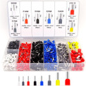 JITAHARAY 1200pcs Assortment Ferrule Wire Copper Crimp Connector Electronic Wire Ferrules Kit Wire Connector (Multicolor, Pack of 1)