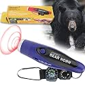 JIUSAIRUI 120dB Electronic Air Horn with Compass & Thermometer- Bear Horn to Scare Bears - Self Defense for Hiking