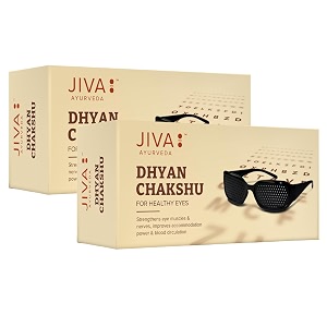 jiva dhyan chakshu - pack of 2  pin hole glasses based on tarak formulae