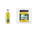 Jivo Pomace Olive Cooking Oil 1Lwith Jivo Pure Desi Cow Ghee 1Kg