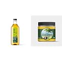 Jivo Pomace Olive Cooking Oil 1Lwith Jivo Pure Desi Cow Ghee 500g