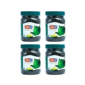 jivraj9 premium green tea jar combo assam green tea loose leaf 125gm each pack of 4