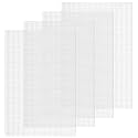 JIYIN 4 Pcs 4 Count Plastic Mesh Canvas Sheets for Embroidery, Plastic Needlepoint Canvas, Eye Mesh for Acrylic Yarn Crafting Knit Crochet Projects and Make Aquarium Dividers(White 11.8×7.9'')