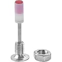 JJ BROTHERS M8 Screw Nut Nails Kits for Nail guns cal. 7.3mm, 42mm Extra Long Multi-Purpose Nails,Wall Fixing Tool Concrete Ceiling Cable Duct Fixed Slot Fixture Repair Tool Nail Gun Accessories (50)