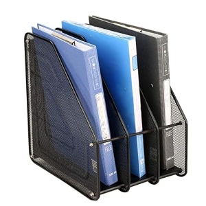 jj brothers tier metal mesh desktop file organizer a4 document letter trayfor office table studdy table black file rack 3 section