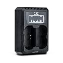JJC NP-W235 Battery Charger for Fujifilm X-T5 XT-5 X-T4 XT-4 GFX50S II GFX100S Camera, Built-in USB Cable + 40cm Extension Cable