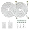 JJMASEE 20FT Micro USB Extension Cable Charger for Wyze/Blink Cam, 2 Pack