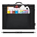 JJRING 23x31 Art Portfolio Tote Bag With Shoulder Strap, Black