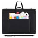 JJRING 32x42 Art Portfolio Tote Bag With Shoulder Strap, Black