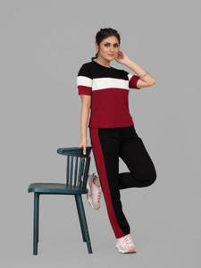 jk creation colorblock women track suit